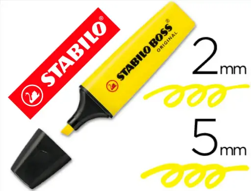 [OFT00028] Rotulador Stabilo boss fluorescente 70 amarillo